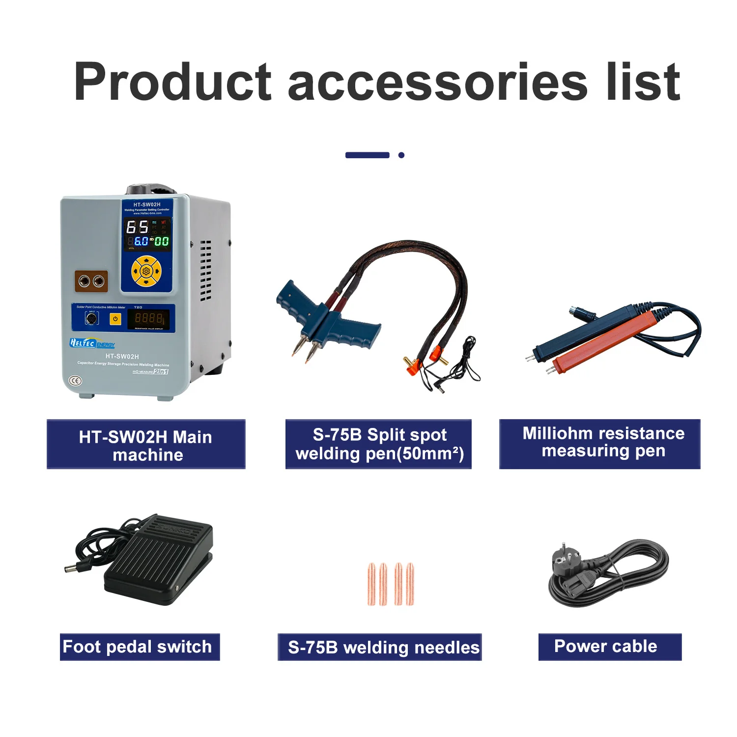 Heltec 14.5KW 21KW 36KW 42KW Portable Battery Automotive Spot Welder Capacitor Storage Point Welding Machine Efficient  Tools