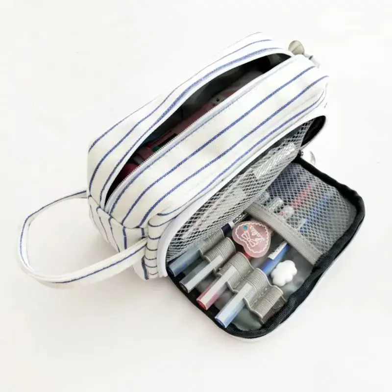 Kawaii Large Capacity Pencil Case Bag Pouch Hold 50 Pens Korean Cosmetic Stationery Pencil Bag School Pen Pouch 2022 New