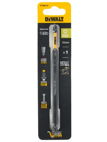 DEWALT PH2 DT7800T Impact Drill Bits152MM High Hardness Resistance Extended Enhanced Screw Head Tool Attachments 2-Piece