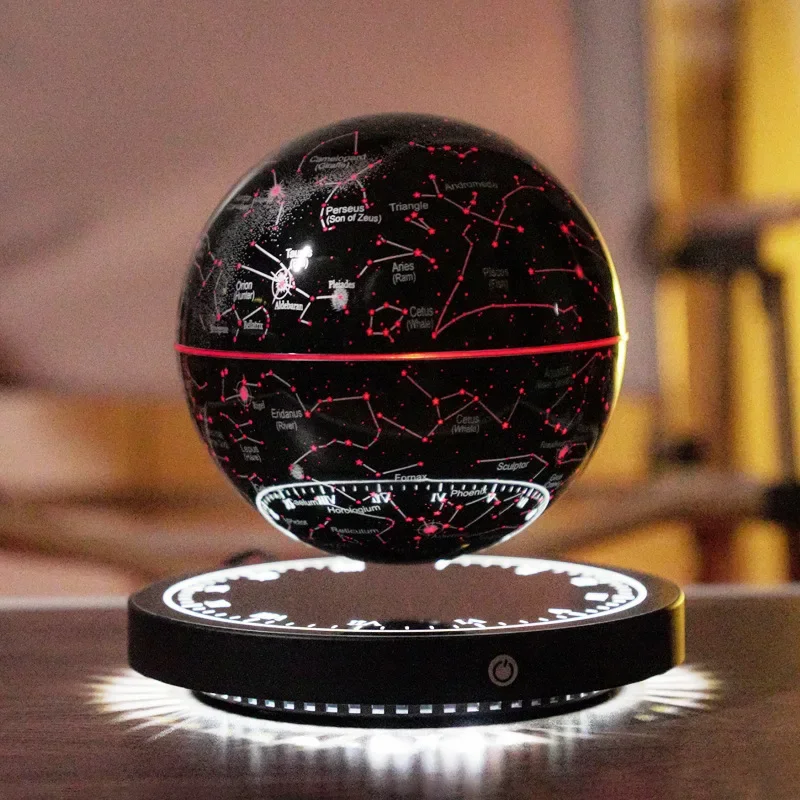 Magnetic Levitation Starry Lamp Free Rotation Table Night Light Student anti gravity Study Globe Office Desk Decor Ornament