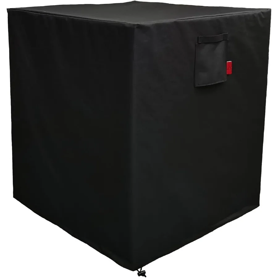 

Air Conditioner Cover for Outside UnitsOutdoor Waterproof Central AC Cover Heavy Duty Ac Condenser Cover Windproof Square Black