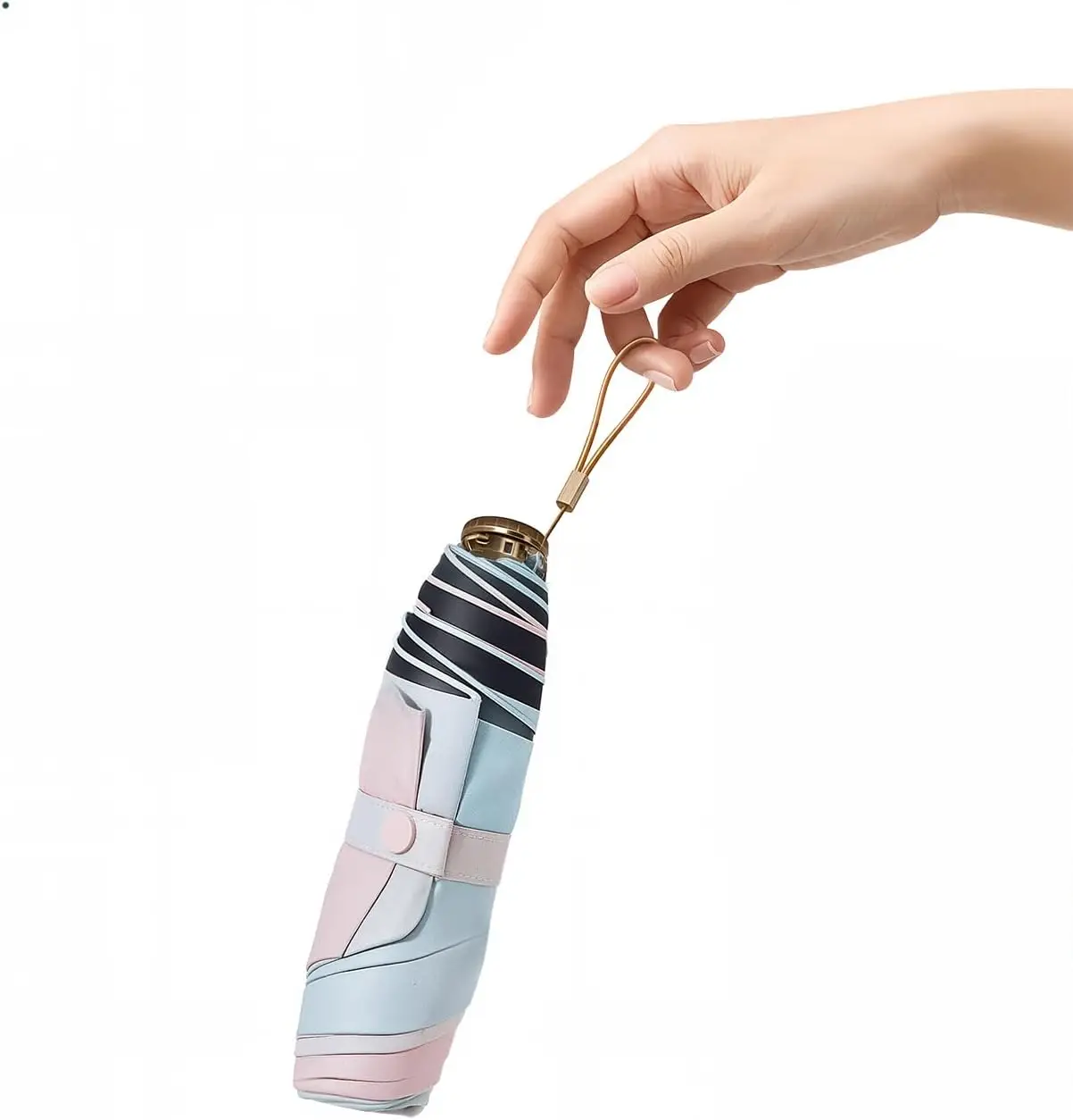 

Travel Small Mini Sun Umbrella with Case Lightweight with Aluminum Frame Compact Size UV Protection Purse Umbrella for Kids &amp