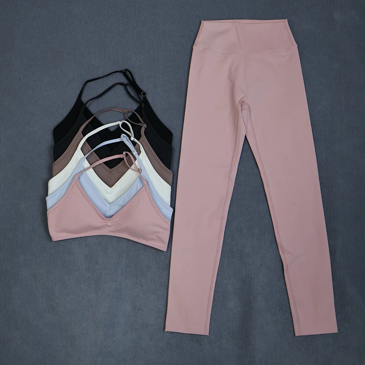 Ctenkevet Hochtailliertes Yoga-Set für Frauen Schnelltrocknende Atmungsaktive Sommer-Trainingskleidung für Outdoor-Laufen und Fitness-Aktivitäten – Detail 25