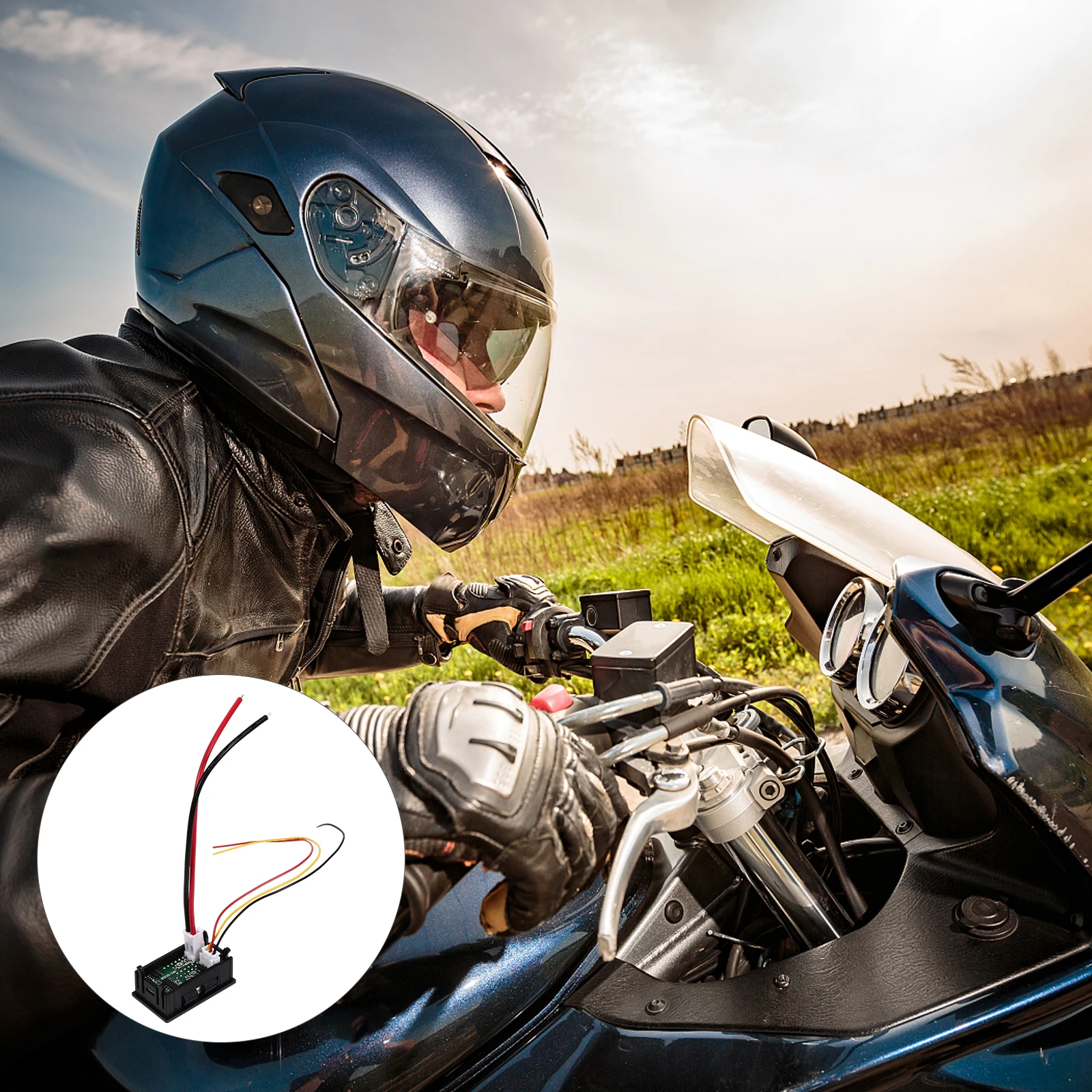 

2 In 1 Led Voltage Current Gauge Dc Voltmeter Ammeter Digital Mini Tester Measurement Amp Volt Meter Car Interior Parts