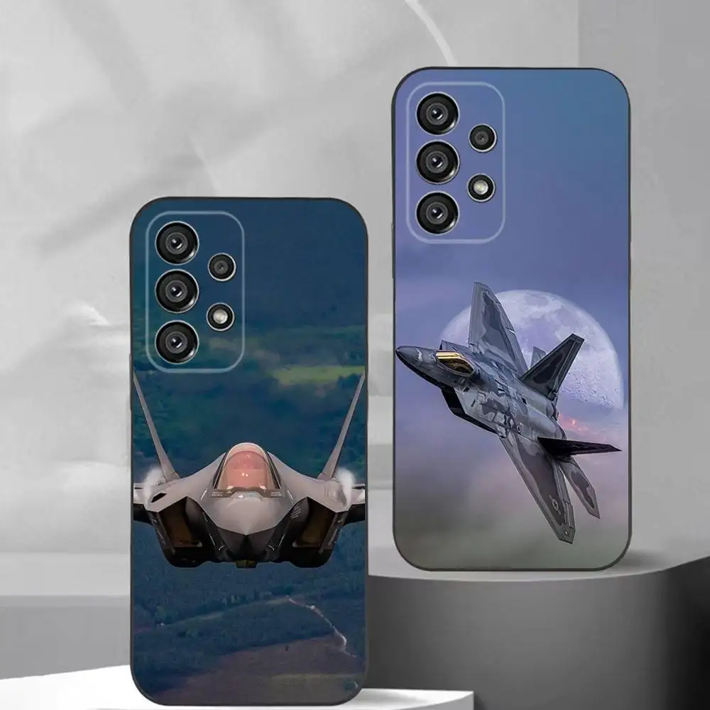 

fighter F35 F-22 Lightning Phone Case For Samsung S25,S24,S21,S22,S23,S30,Ultra,S20,Plus,Fe,Lite,Note,10,9,5G Black Cover