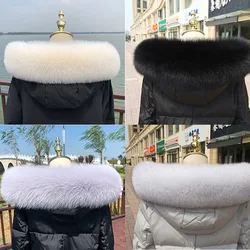 Women Real Fox Fur Collar Shawl Luxury Fur Scarves Shawl Women Natural Fur Collar Black Fur Collar Neck Warmer Fur Scarf Shawls