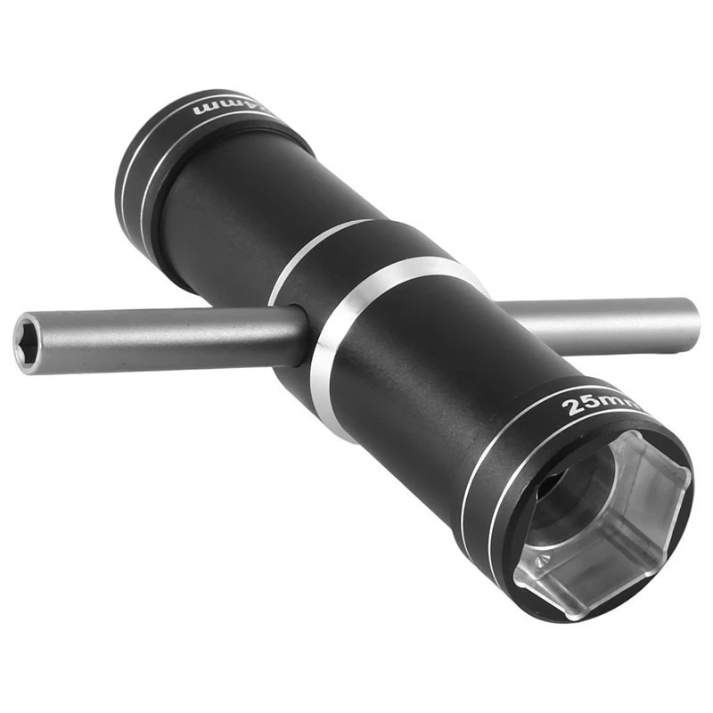 1 Piece 1:5 Model Car Aluminum Alloy 4.0Mm 5.5Mm 24Mm 25Mm Hexagonal Sleeve Adapter Black