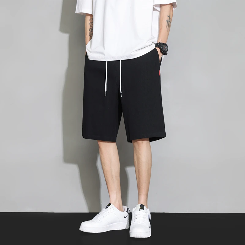 

Мужские шорты из чистого хлопка, летние, тонкие, быстросохнущие, спортивные, свободного кроя, повседневные, для активного отдыха, легкие, удобные