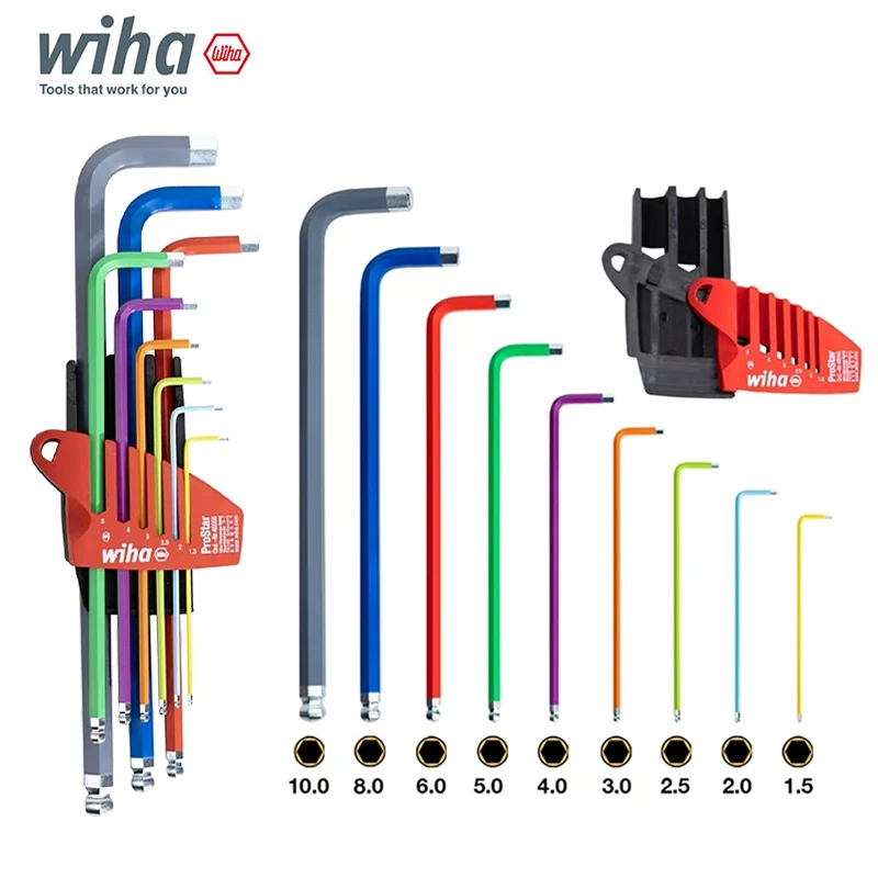 wiha-9-piece-l-shaped-wrench-set-hexagonal-ball-head-wrench-professional-maintenance-tool-durable-manual-tool-46555