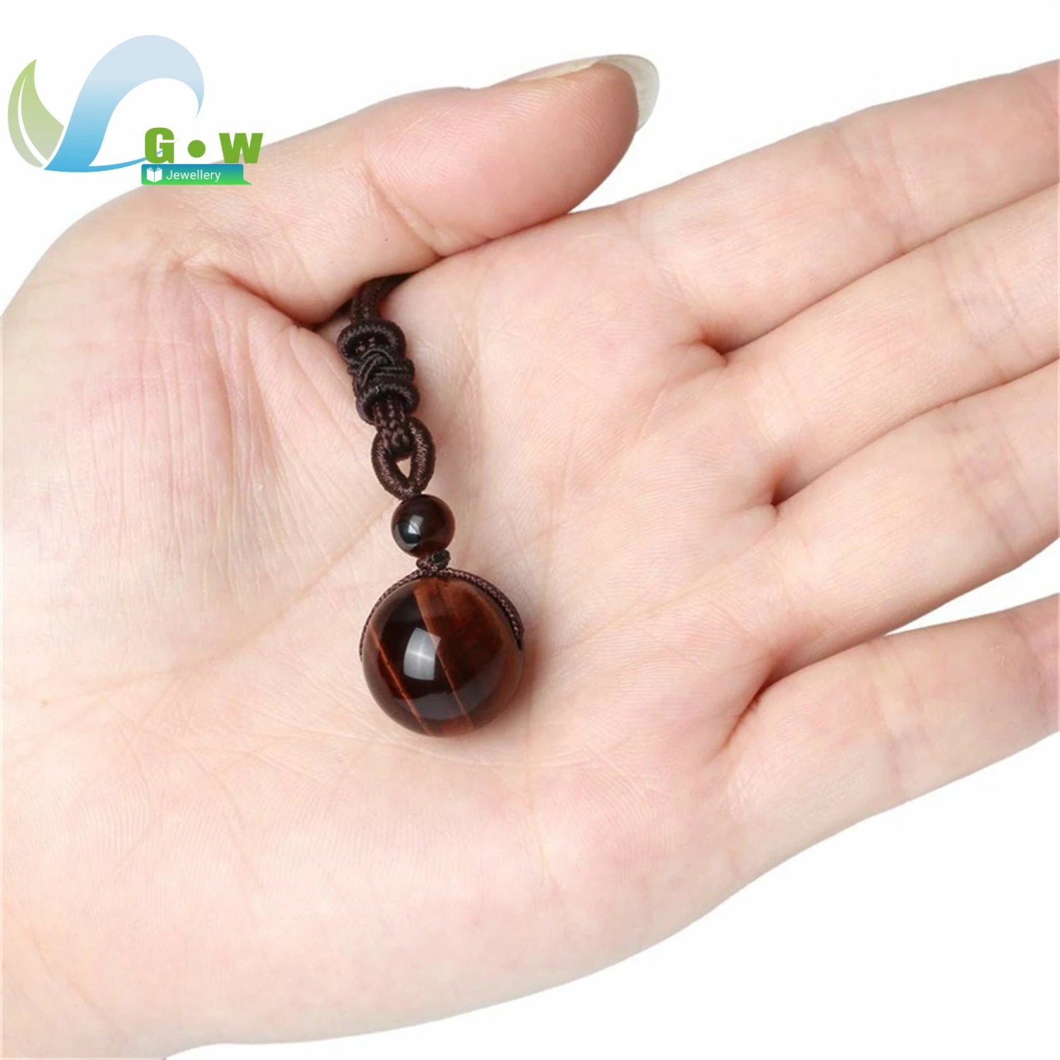 

Handmade Natural Tiger Eye Pendant Necklace Amethyst Beaded Adjustable Length Bohemian Vintage Style Jewelry Gift for Women