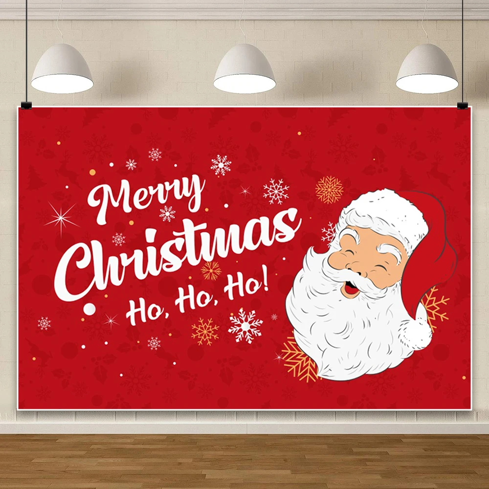 عيد ميلاد سعيد خلفية شجرة عيد الميلاد سانتا كلوز الرنة زلاجات الأحمر جرس إكليل الطفل حفلة عيد ميلاد صورة التصوير الخلفية