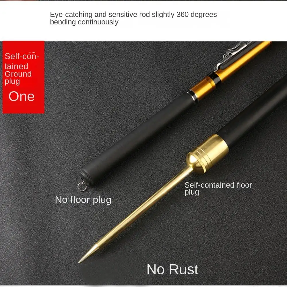 

1.5/1.8/ 2.1 /2.4 /2.7 /3m Telescopic Fishing Rod Spinning Retractable Telescopic Carbon Material Fishing Rod Carbon Material
