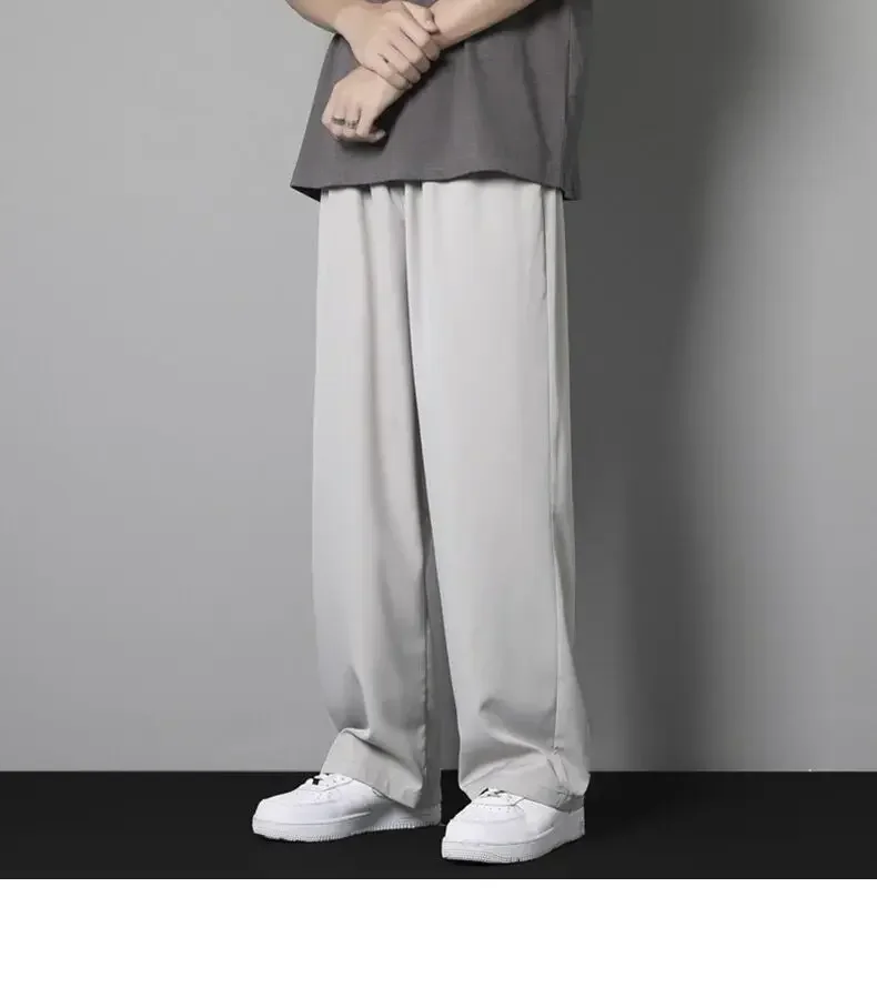 

Men's Spring/Summer Trendy Casual Pants Sports Loose Straight Leg Wide Leg Pants Men Clothing Joggers Men
