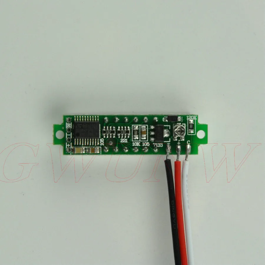 Imagem -03 - Levou Voltímetro Digital Medidor de Tensão de Alta Precisão Monitor da Bateria 4bit 028 Polegadas dc 500v 300v 200v 100v 10v 5v 12v
