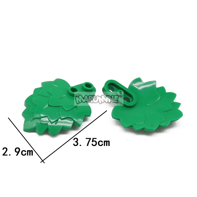 MARUMINE 100PCS MOC Layered Leaves Building Blocks 5058 Compatible Tree Plant Scene DIY Assembly Bricks Educational Toy Parts