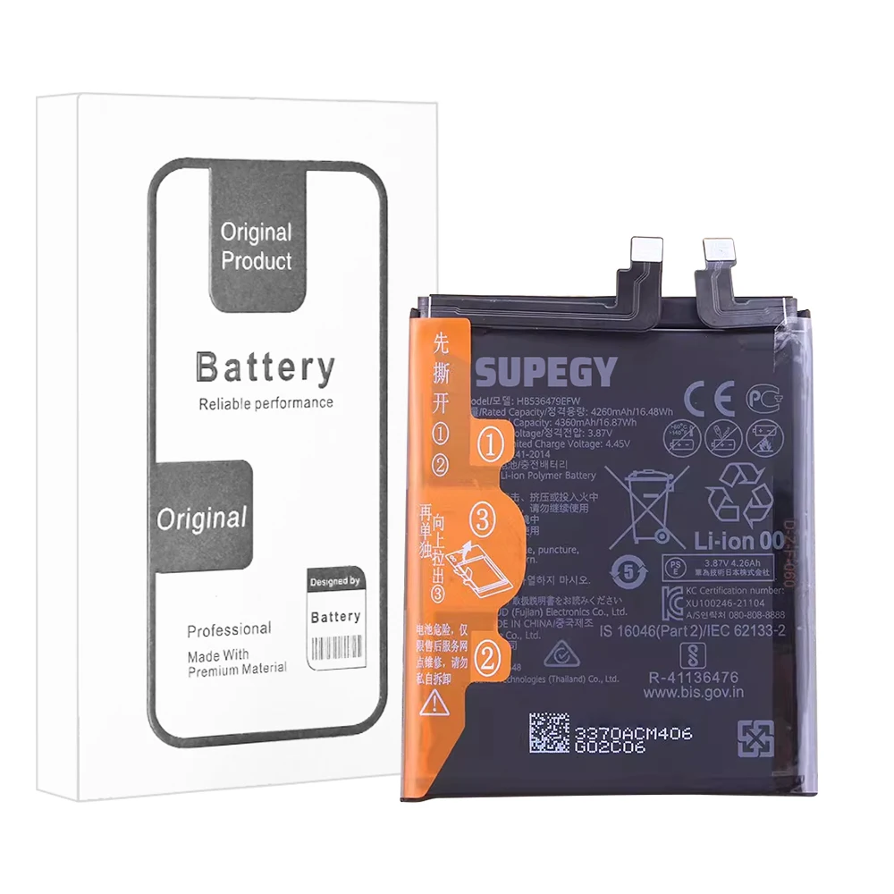 100% New High Capacity HB536479EFW Battery For Huawei P50 Pro Phone batteries batteria+Free Tools