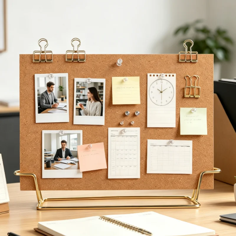 1-set-of-office-bulletin-board-reusable-frame-pin-board-announcement-for-home-desk-picture-display-desktop-boards-walls-photo