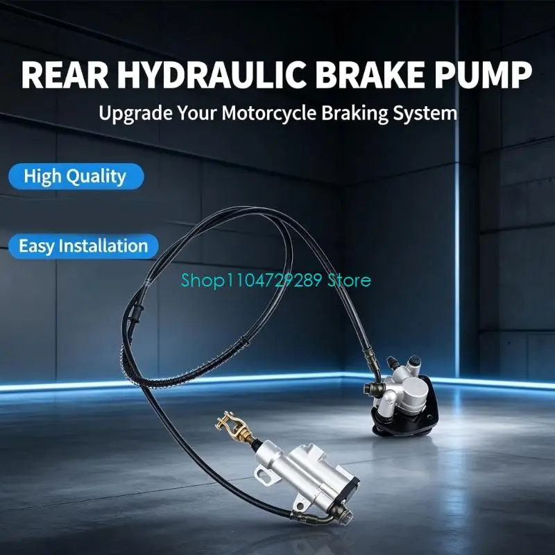 D8KE Rear Brake Hydraulic Assembly with Brake Pump Suitable for 50-110CC Repair Tasks