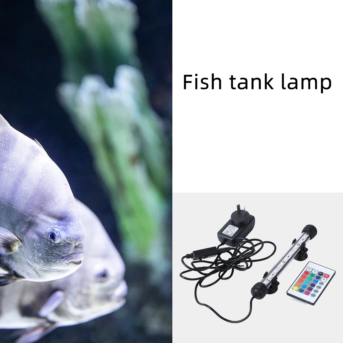 

1 Set Highlight Aquarium Lamp Waterproof LED Lighting Lamp Colorful Dimming Light Fish Tank Lighting Lamp for Fish Tank (39cm