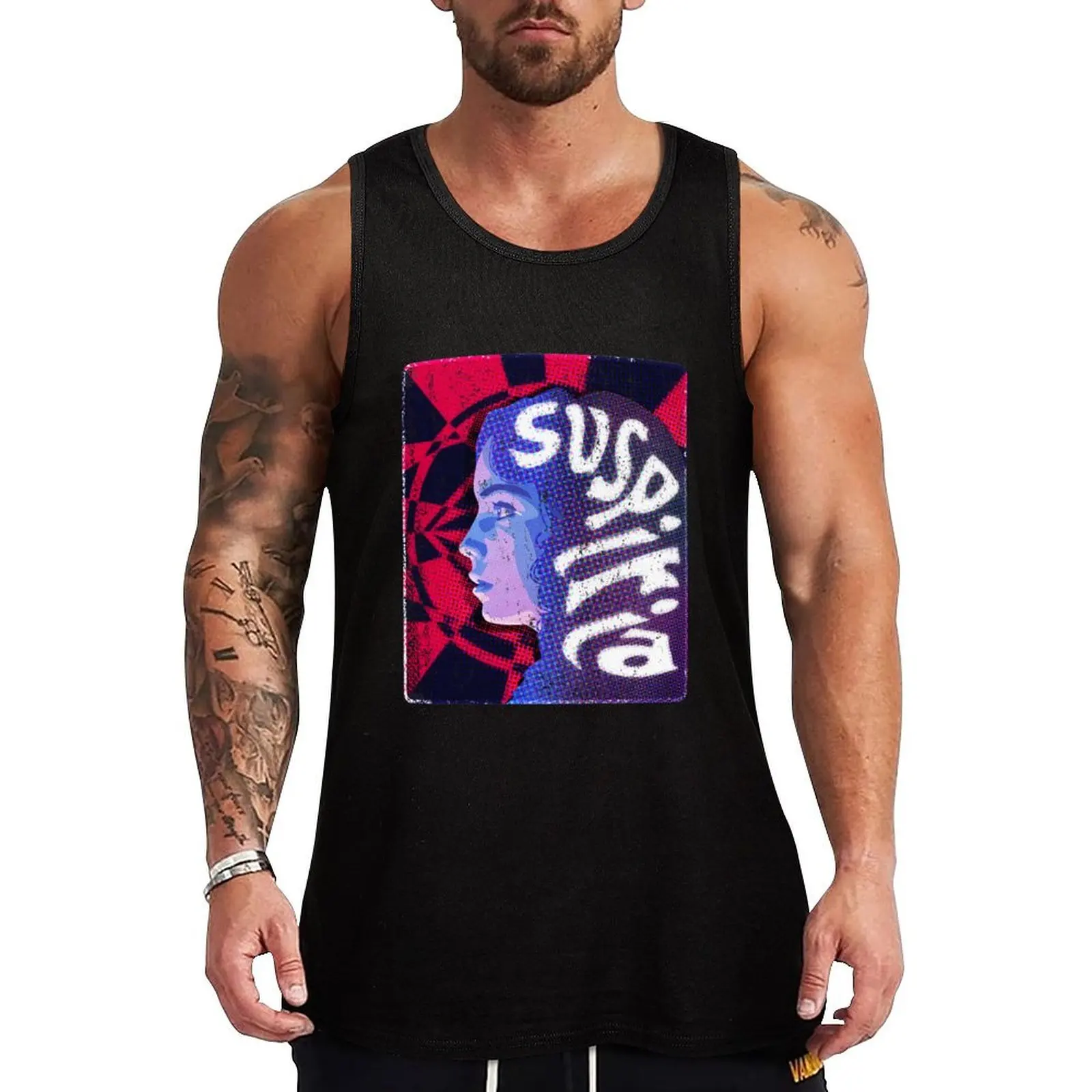 

Suspiria 77' Tank Top gym t-shirts Men sleeveless tee sports t-shirts for men Bodybuilding clothing man
