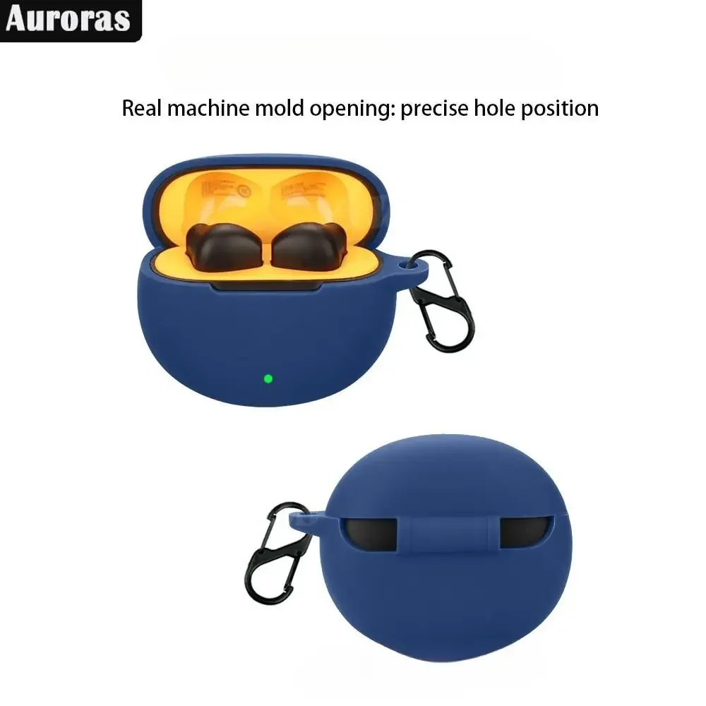 Auroras for Realme Buds T01 Full Cover Solid Color Earphone Case Shockproof Silicone Headphone Cover Realme Buds T01 buds