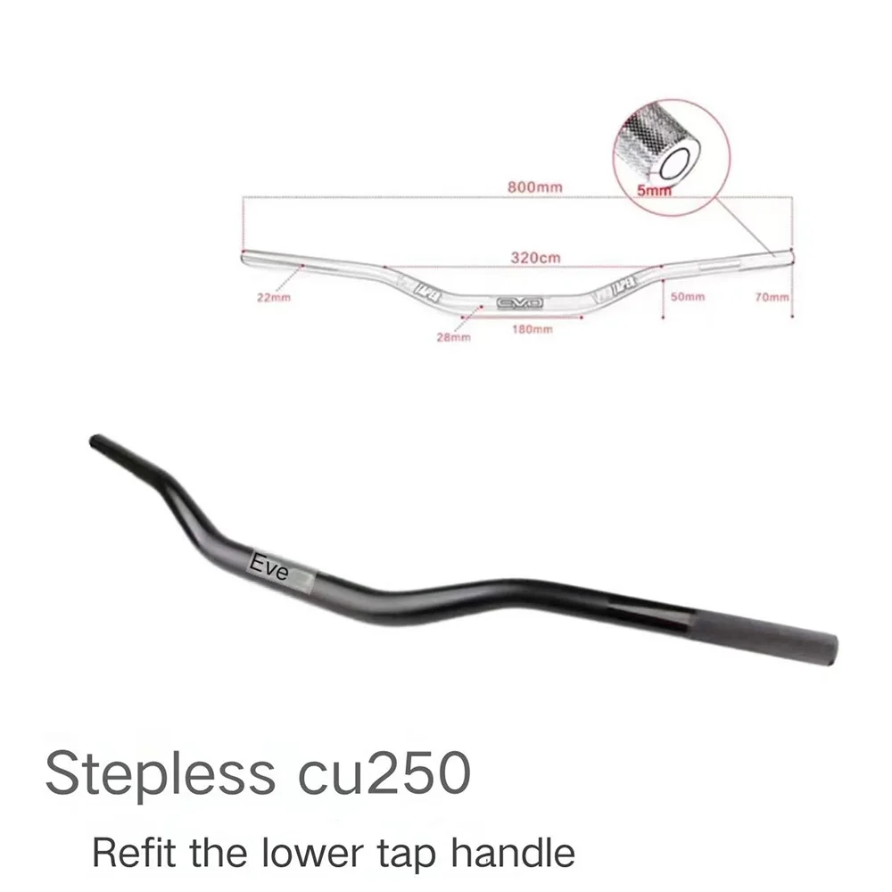 For VOGE CU250 CU 250 28m aluminum alloy fittings steering handlebar lowering handlebar faucet handlebar