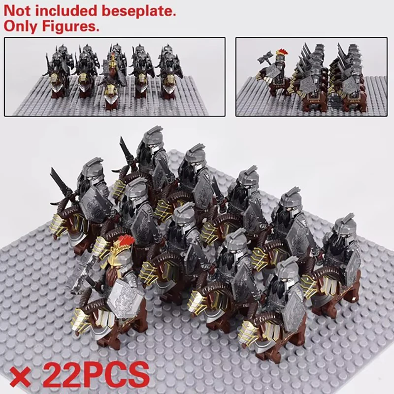 Mini Middeleeuwen Lord Ringen Middeleeuwse Dwerg Everzwijn Geit Chariot Leger Figuren Bouwstenen Bakstenen Kinderen Speelgoed Kerstcadeau