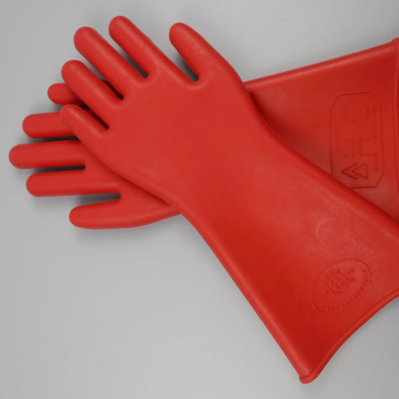 Anti-Electricity Protect Gloves Professional 12KV High Voltage Electrical Insulating Rubber Gloves Home Electrician Safety Glove