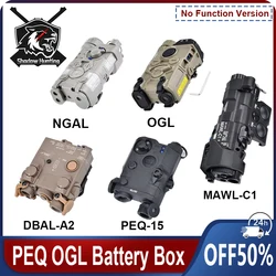 WADSN Airsoft DBAL A2 PEQ 15 MAWL C1 NGAL No Function Version Laser Battery Box Dummy Indicator Tactical Toy Model Fit 20MM Rail