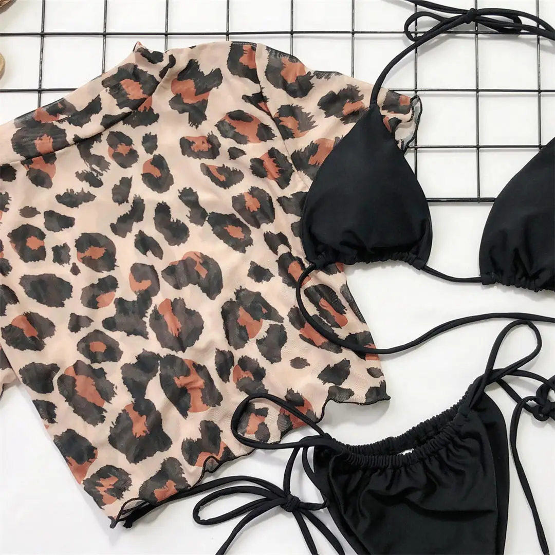 Neue 3-teilige Damen-Bademode, sexy Leoparden-Bikini, Damen-Badeanzug, dreiteiliges Bikini-Set, brasilianischer Badeanzug, Badebekleidung, Modell V1629 – Detail 30