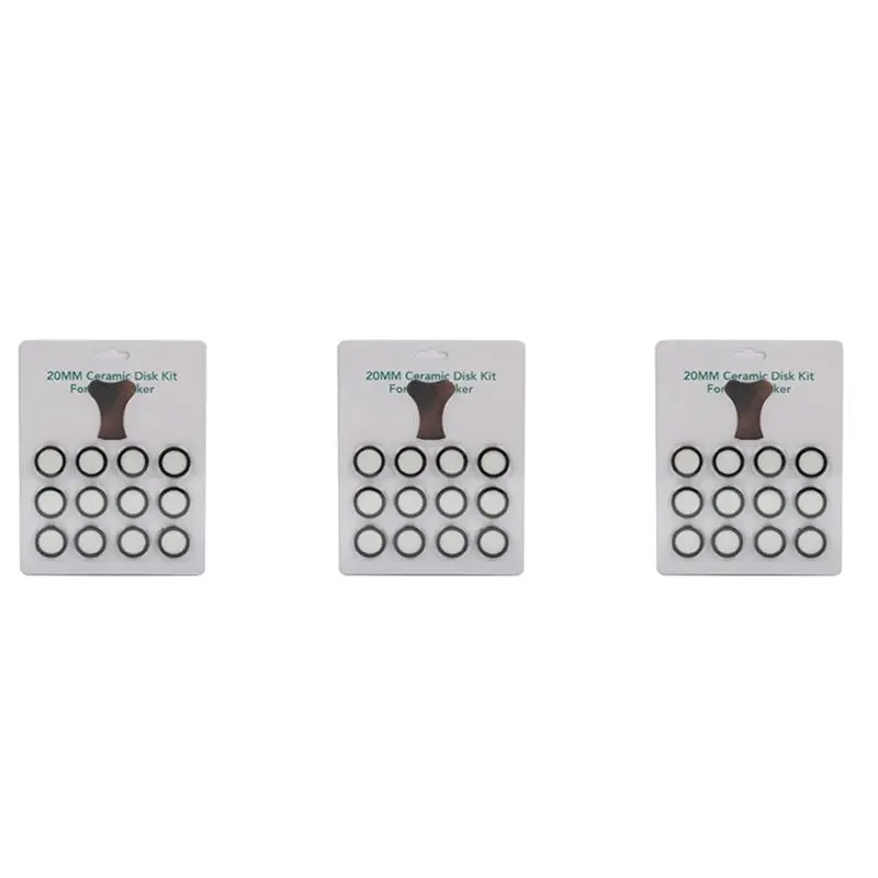 AB42-36Pack Ultrasonic Mist Maker Fogger Ceramics Discs For Humidifier Parts Transducer Discs With Cap Tool