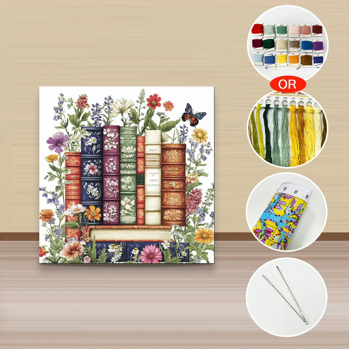 1 Stück 30x30 cm/11,8 Zoll, 11CT/14CT Kreuzstich-Set, DIY Valentinstagsgeschenk, Stickerei-Set für Feste, Religion – Detail 3
