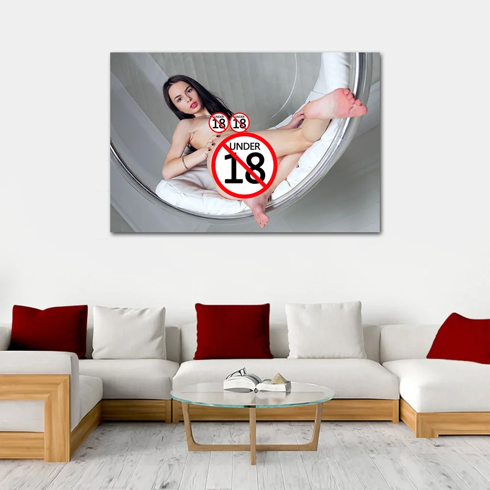 Sexy Naked Woman Ass Pussy Uncensored Posters and Prints Modern Art Canvas Painting Wall Pictures Home Room Bar Hotel Decoration