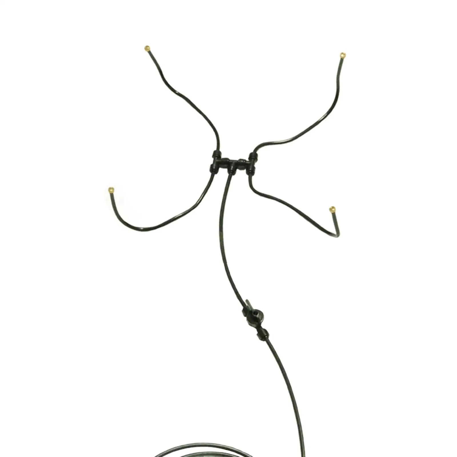 Outdoor Misting Fan Kits Brass Water Spray Cooling System for Patio Garden Greenhouse 6m Hose
