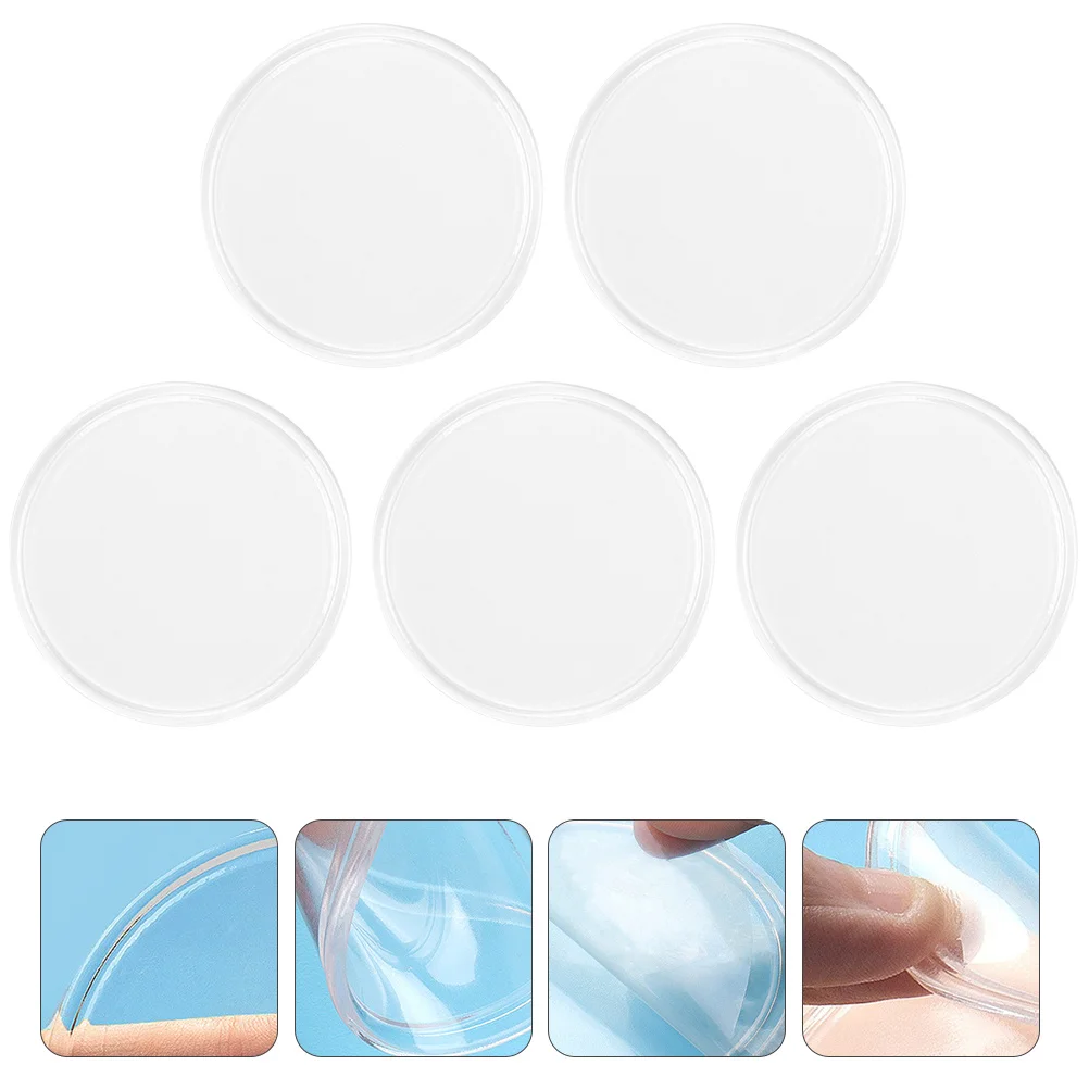 5 pezzi di pallet per ciglia in silicone riutilizzabile superficie liscia non porosa per il controllo della colla facile da pulire ciglia finte supporto per ciglia