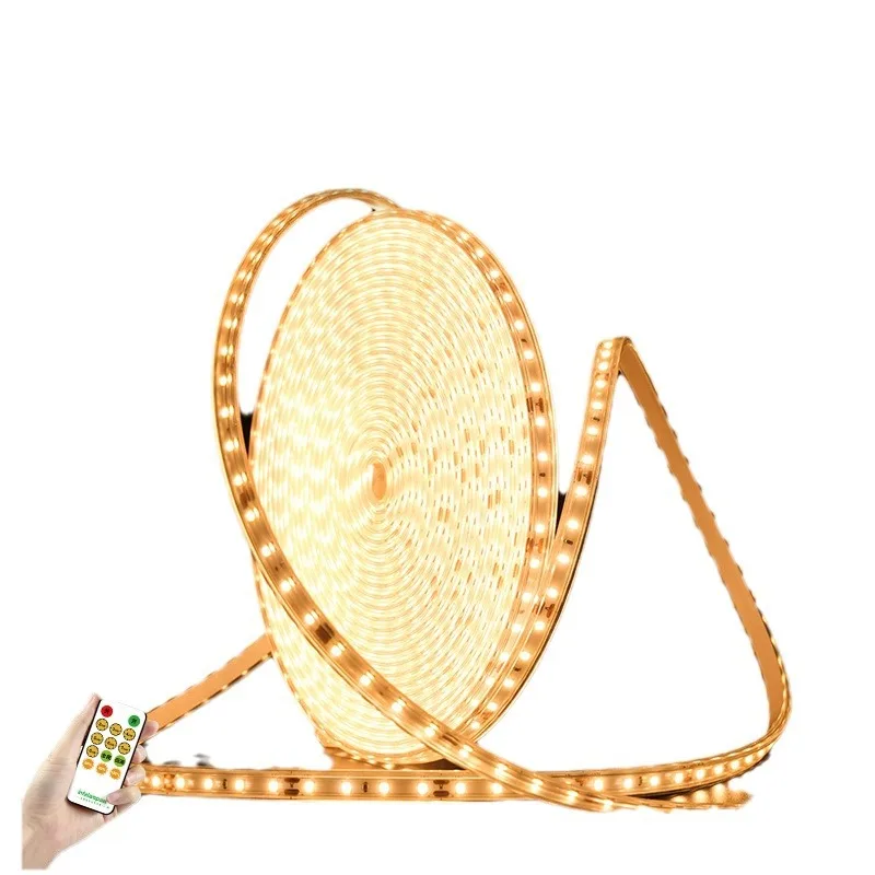 

Solar light strip outdoor waterproof camping atmosphere decorative light villa super bright led light strip