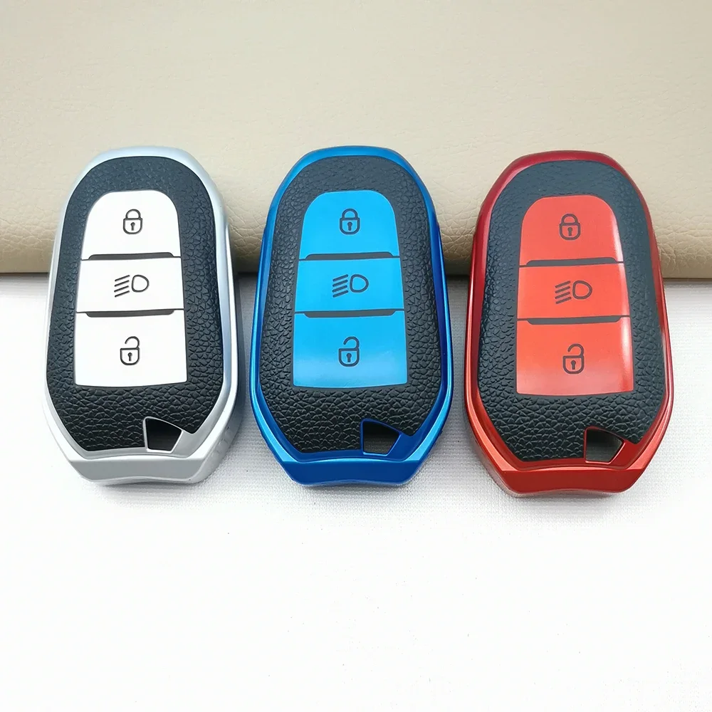 High Quality TPU Car Key Case Shell Cover for Citroen C4L CACTUS C5 C3 C6 C8 Picasso Xsara for Peugeot 3008 308 RCZ 508 408 2008
