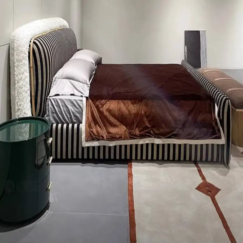 Grounded Luxury Bedrooms Bed Decoration Vintage Bases Frames Bed Double Storage Modern Household Cama Box Casal Furniture Home
