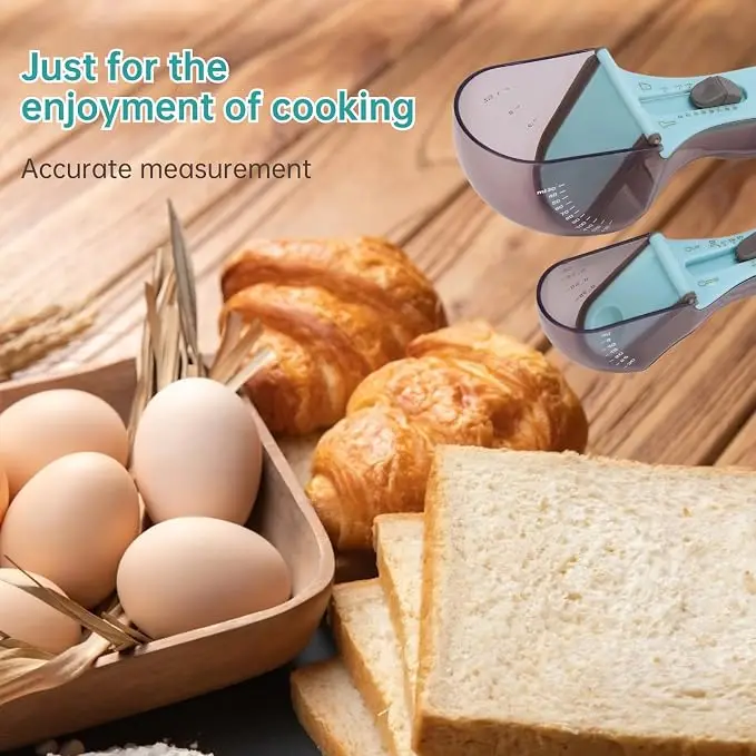 Adjustable Measuring Spoon Multifunctional Cooking Baking Scoop Accurate Measurement for Take Coffee Milk Mask Powder