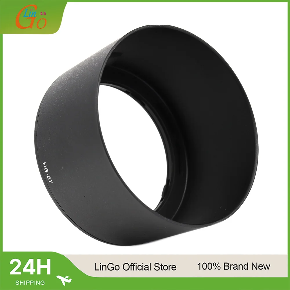 Parasole à baïonnette LinGo HB-57 pour objectif d'appareil photo Nikon AF-S DX 55-300mm F4.5-5.6 G ED VR, accessoires