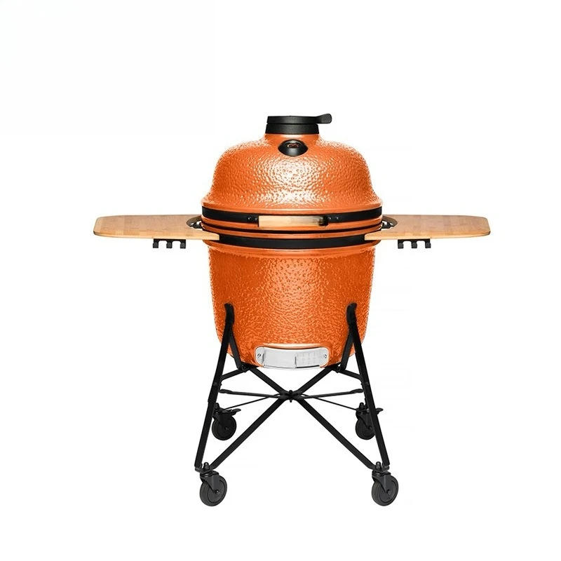 

23-Inch ceramic stove European and American outdoor BBQ charcoal smoked ceramic barbecue grill dinner