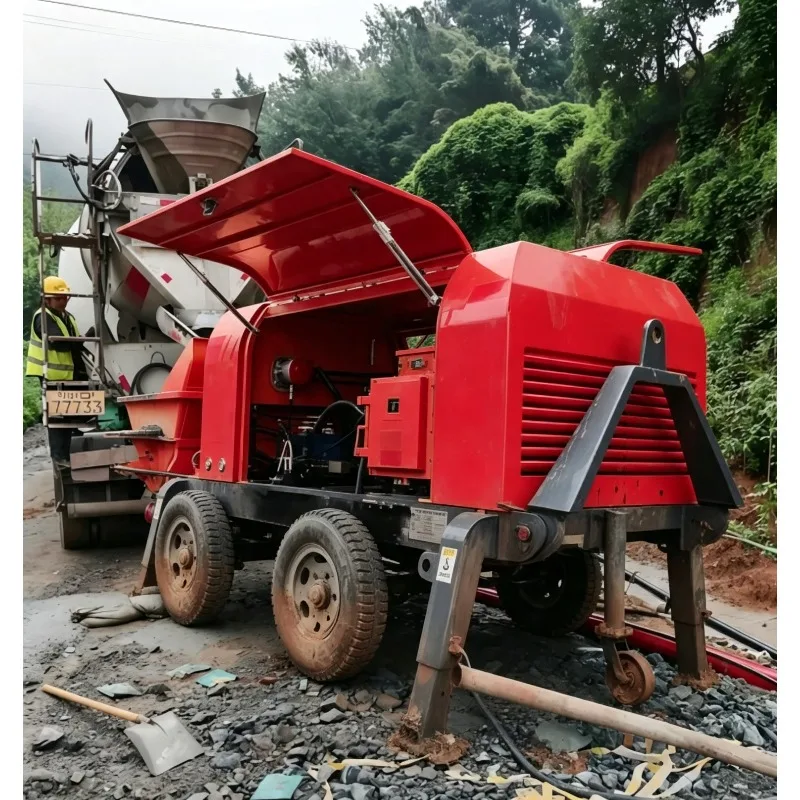 40m³/h Diesel Concrete Pump Machine Cost-Effective Electric Concrete Pumping Equipment Secondary Structural Column Pump