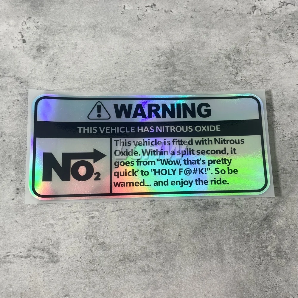 Car Stickers for Warning NOS System Modified Auto Body Window Decals Sponsor Tape Motor Racing Graphics