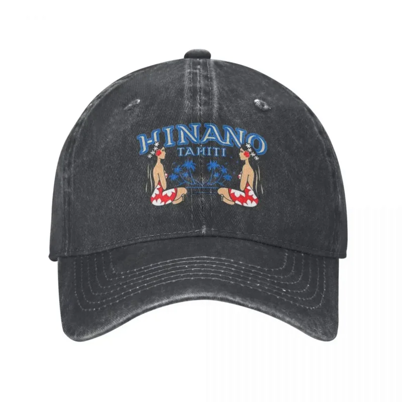 Hinano Tahiti Baseball Cap Beach Leisurely Aesthetic Female Washed Trucker Hat Casual Custom Rock Baseball Caps Birthday Gift