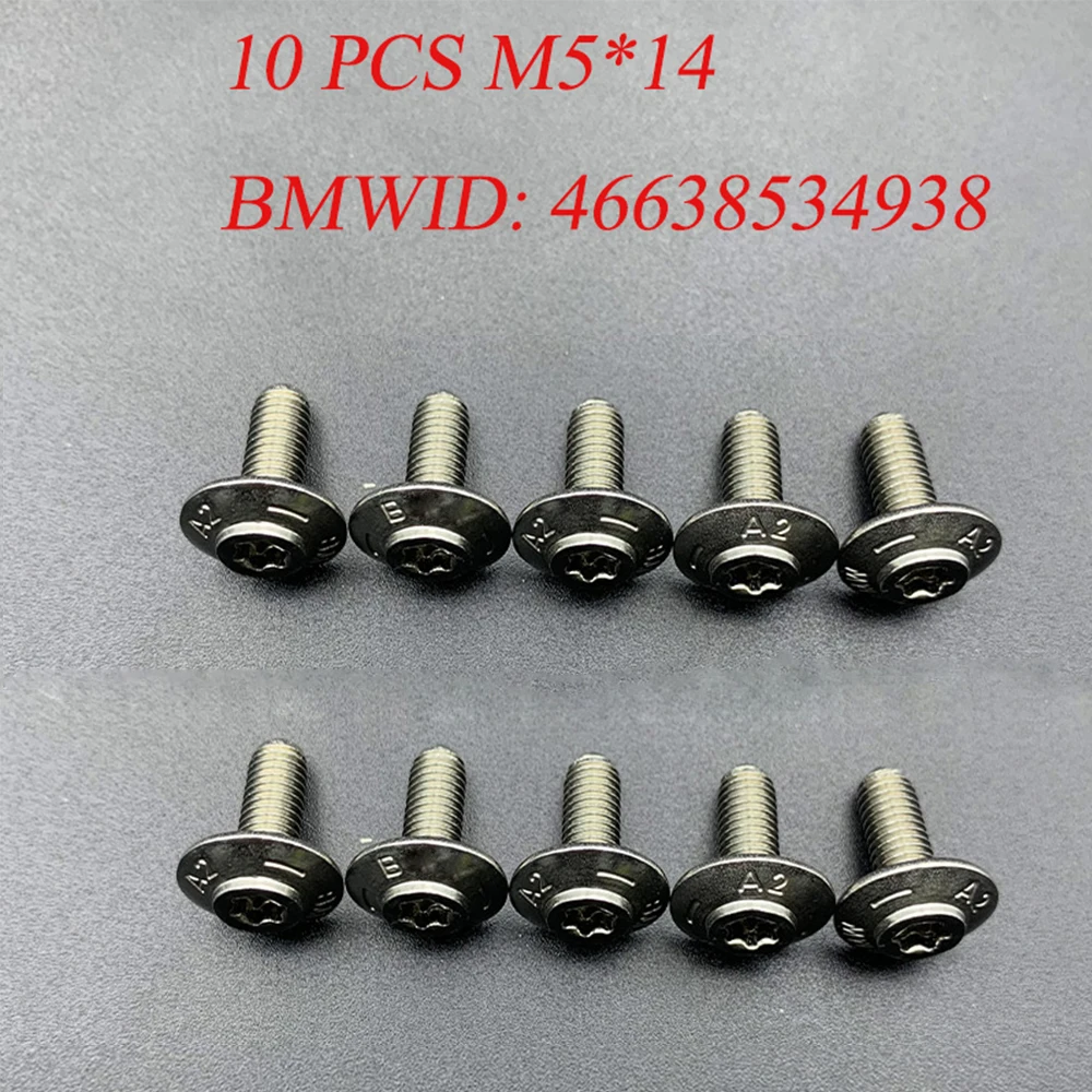 For BMW R1250GS R1200GS LC R1200RT S1000RR S1000XR C600 C650GT F750GS F850GS R NINE T K1600GTL M5 Fairing Stainless Steel Screws