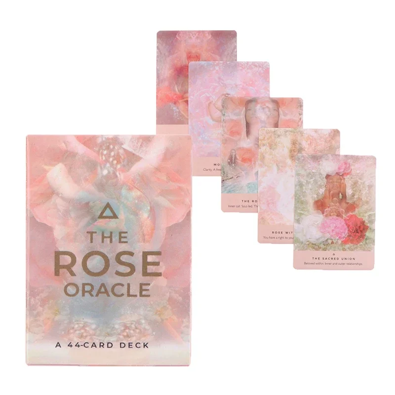 Die Rose Oracle Karten Tarot Prophecy Divination Deck Familie Party Bord Spiel Fate Karte Vermögen Erzählen Spiel