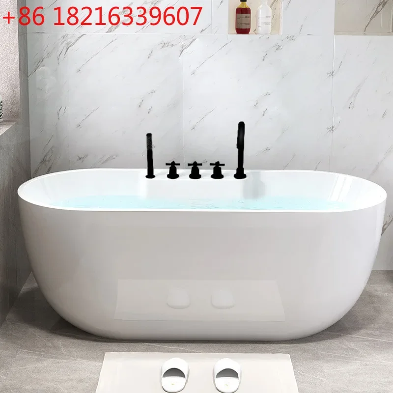 Acrylic independent integrated seamless bathtub factory straight hair 1.3-1 meter bathtub project