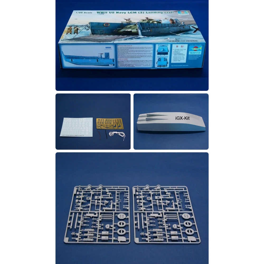 

Модель-конструктор Trumpeter 00347: Десантный катер LCM-3 ВМС США времен Второй мировой войны, масштаб 1:35, пластиковый, для сборки, коллекционная модель