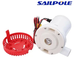 Electric Water Pump Submersible Bilge Pump 12V 24 Volt Used In Boat Seaplane Motor Homes Houseboat 1500GPH 2000GPH 5M Lift