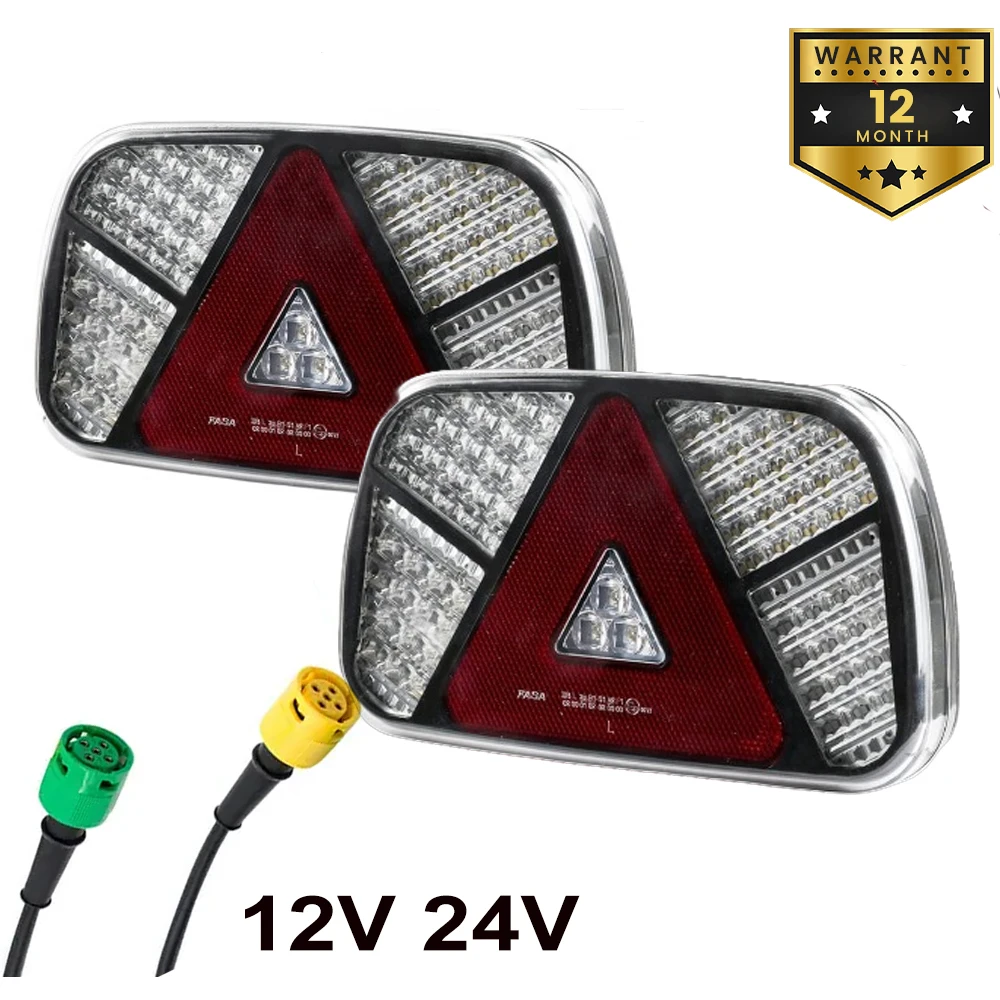 

1 Set 12V 24V 6 Core Cable Wiring Harness LED Rear Tail Light Brake Stop Turn Signal License Plate Lamp Truck Trailer Waterproof